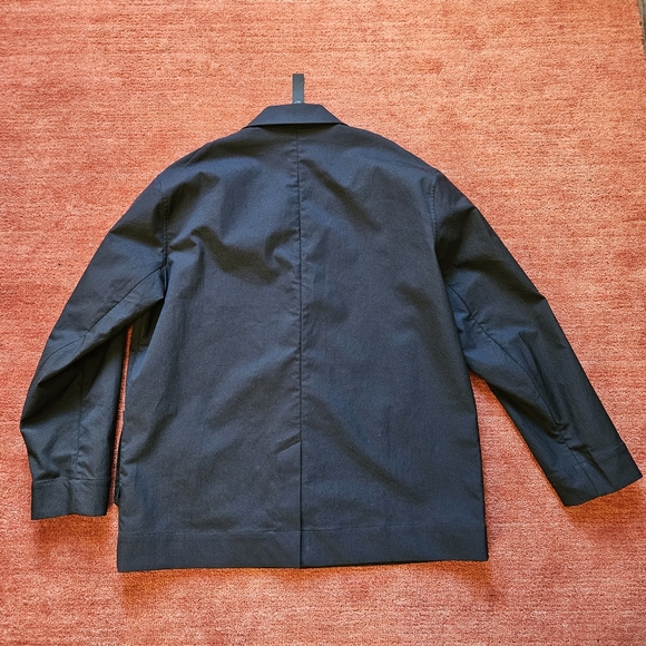 Lululemon Men's Relaxed-Fit Smooth Twill Blazer Coat Size Small Black LM3EQTS - Picture 3 of 16